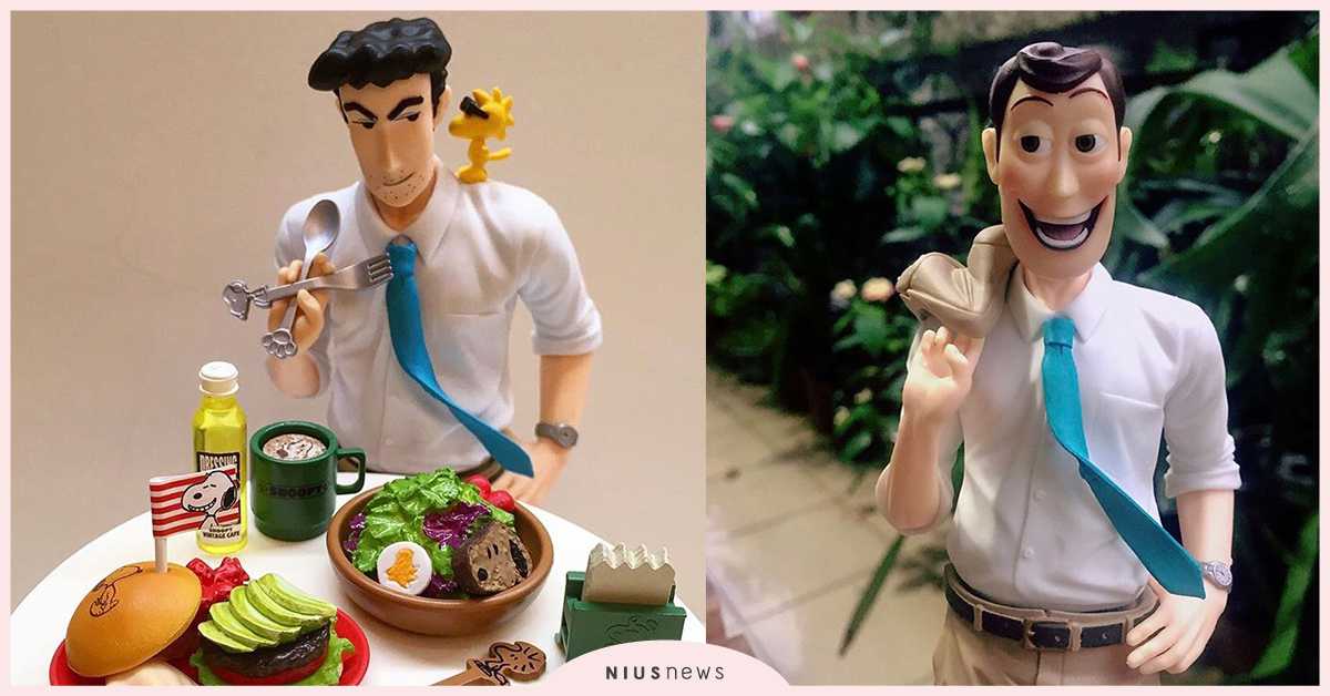 胡迪肖想廣志的美貌，竟然想跟對方交換臉過一天！| 打翻玩具箱 胡迪、 野原廣志、 re-ment、 可動公仔、 扭蛋