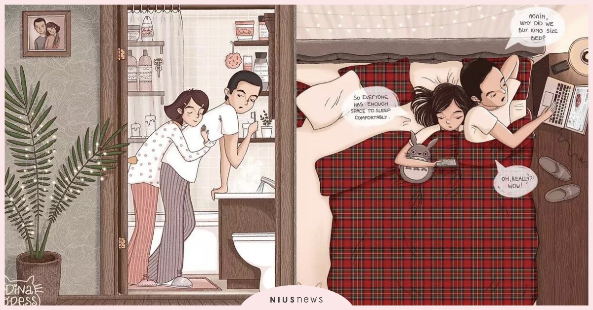 紐約插畫家筆下的「情侶日常」：我們總會嫌棄彼此，卻從來沒有真正分開過 婚姻、情侶、愛情、戀人、日常