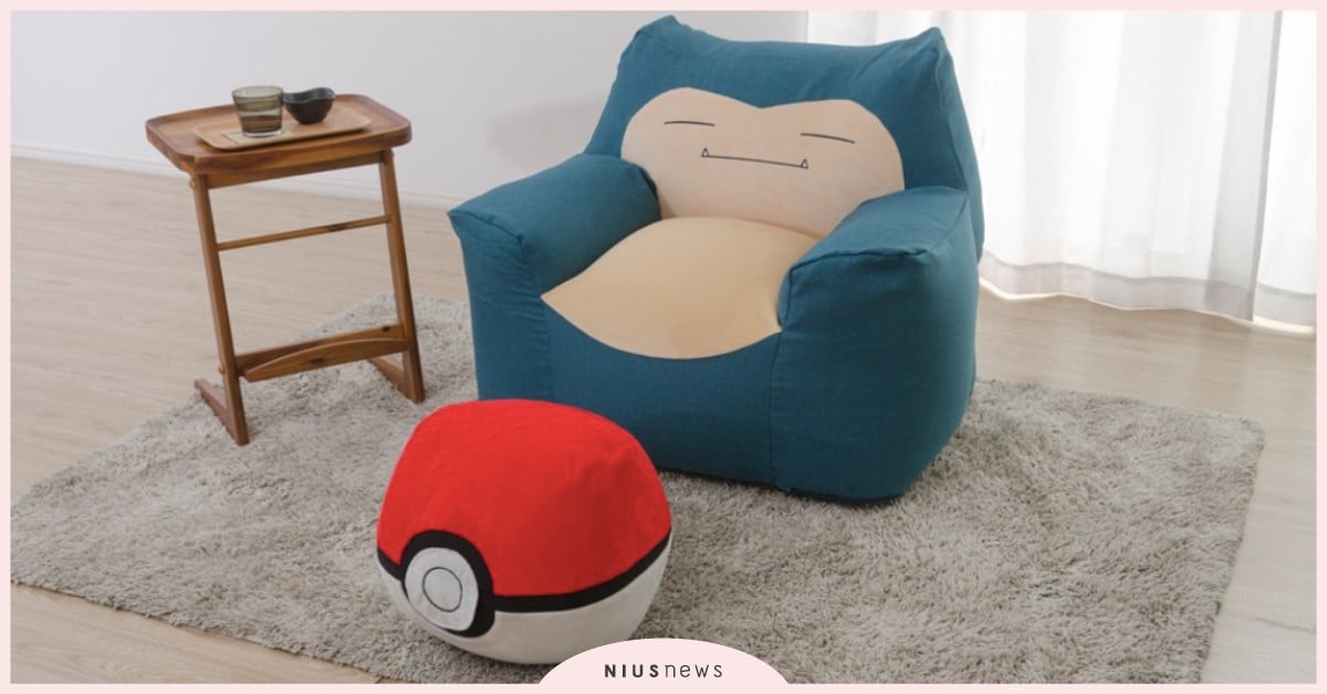 日本推出卡比獸單人沙發＆精靈球墊腳椅！一屁股坐進卡比獸肚子耍廢實在太療癒啦 日本、沙發、卡比獸、cellutane、懶骨頭、精靈球、療癒