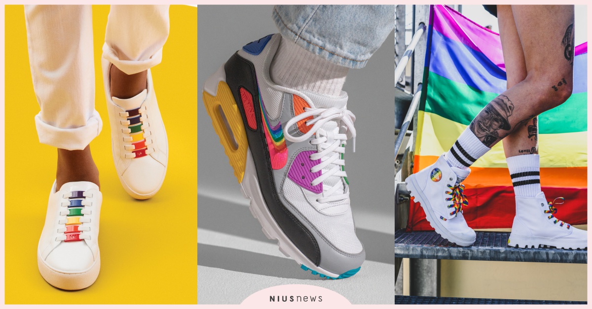 踏著「彩虹」走花路！NIKE、MK、PALLADIUM都推出七彩限定鞋款！ 彩虹、婚姻平權、NIKE、PALLADIUM、MICHAEL Michael Kors、鞋