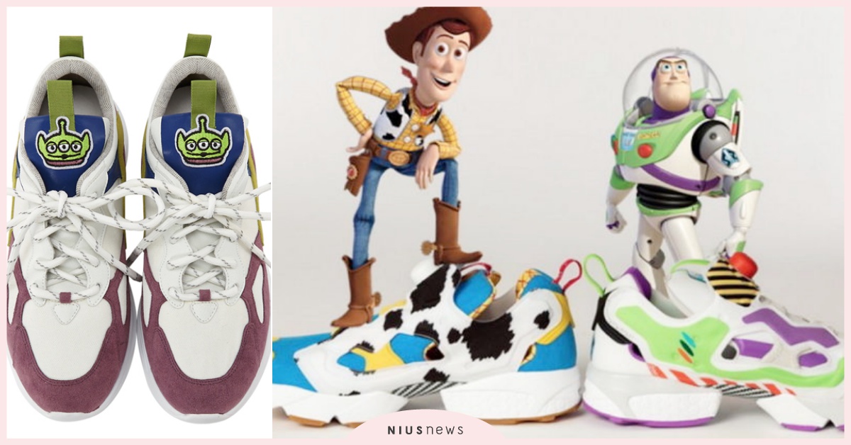 巴斯光年、三眼怪穿腳上♡《玩具總動員4》超萌「聯名玩具球鞋」大盤點！連叉奇都出動 玩具總動員4、玩具總動員聯名、REEBOK、adidas、Grace gift、巴斯光年球鞋、胡迪球鞋