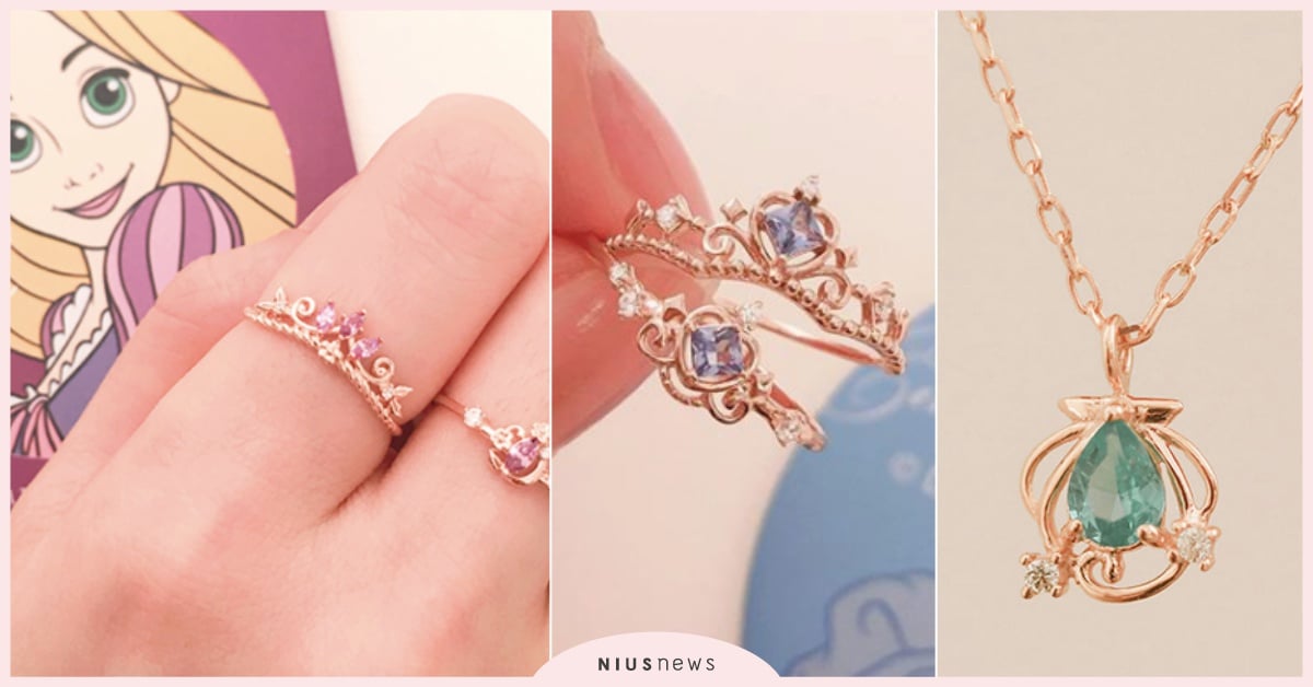 樂佩皇冠戒指閃耀指尖♡韓牌超夢幻「迪士尼公主聯名」放火啦！愛麗兒貝殼項鍊美翻 迪士尼聯名、迪士尼公主、公主聯名、迪士尼公主飾品、LLOYD、樂佩戒指