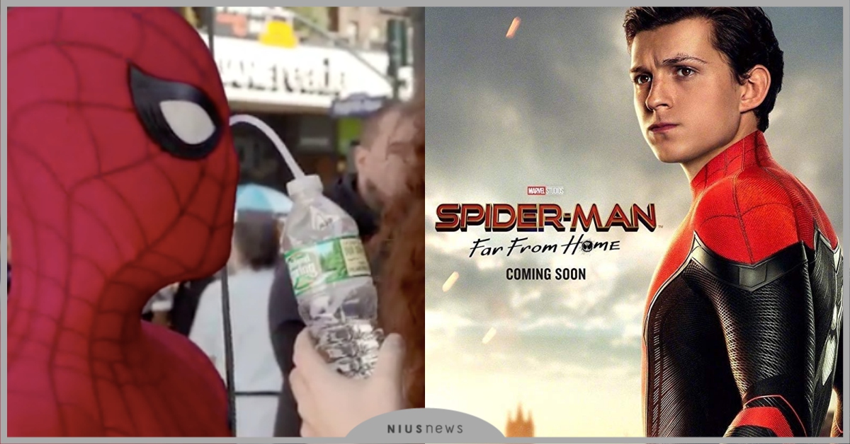 「蜘蛛人」湯姆霍蘭德驚傳用眼睛喝水？詭異幕後照片曝光嚇歪小朋友！ 蜘蛛人：離家日、電影、漫威、英雄服、超級英雄