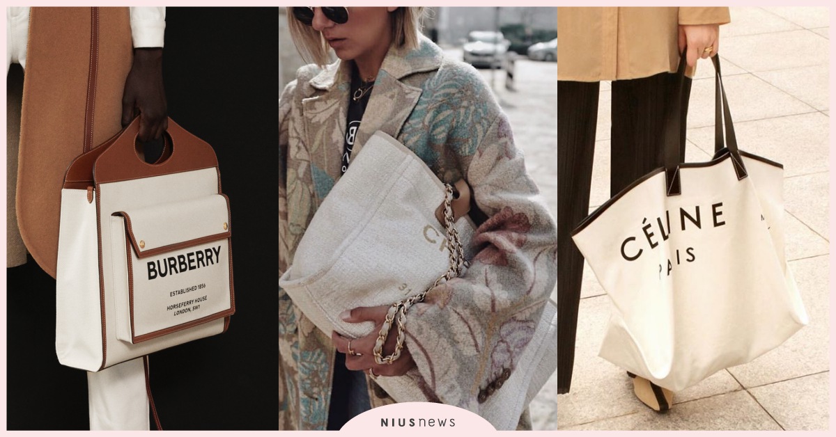 5款名牌帆布包盤點！Celine、Chanel等設計大不相同！唯一相同就是很生火 帆布包、Tote Bag、Celine、Chanel、Burberry、Balenciaga、Loewe、包包、配件