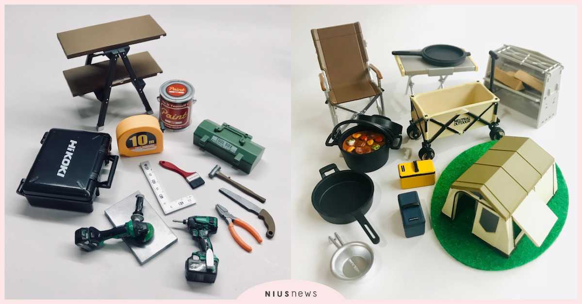 玩具們上工囉！扭蛋世界工具大集合 | 打翻玩具箱 扭蛋、玩具、盒玩、工作、零件