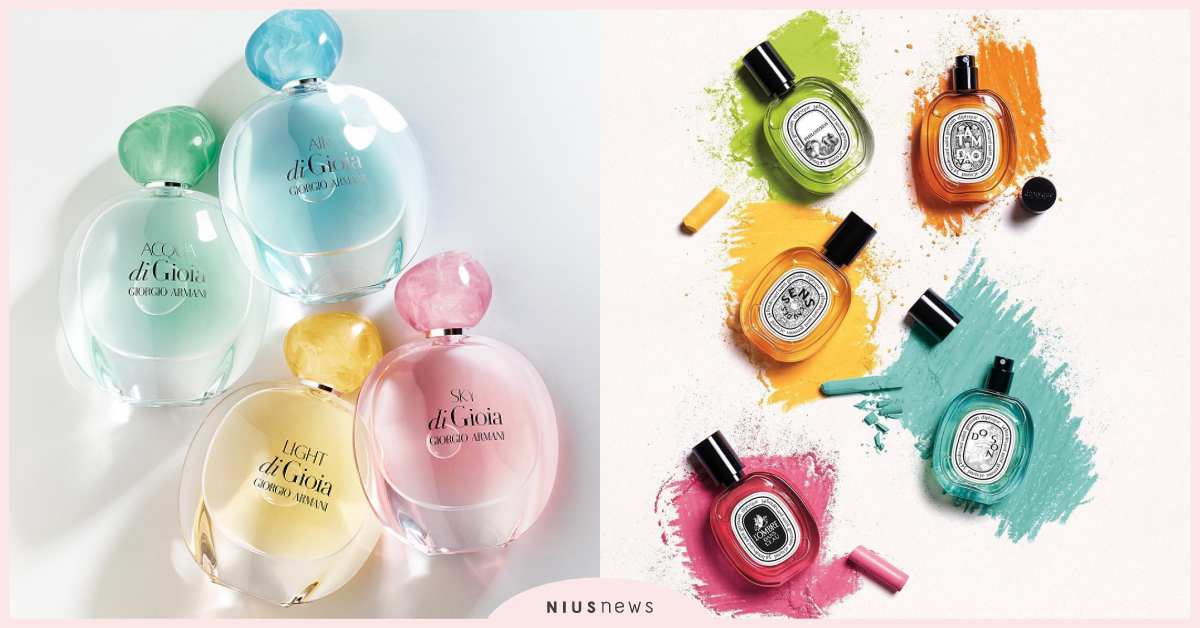 香氛迷要暴動了！夏日「漸層彩虹香水」新登場，一字排開看了超療癒♡ 香水、香氛控、Giorgio Armani、寄情水薄暮澄光淡香精