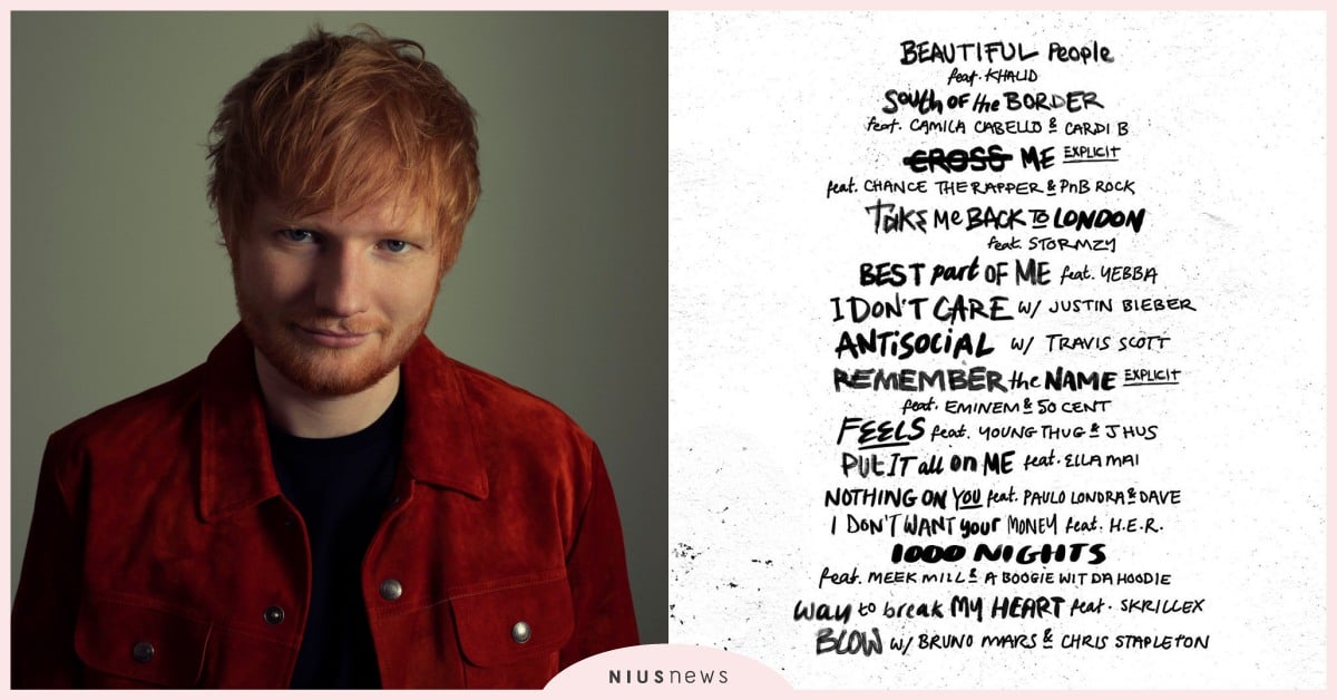 紅髮艾德合作專輯發行！前所未見的豪華陣容超驚人！台灣也有一日限定快閃店可以開逛！ 紅髮艾德、Ed Sheeran、No. 6 Collaborations Project、專輯、快閃店