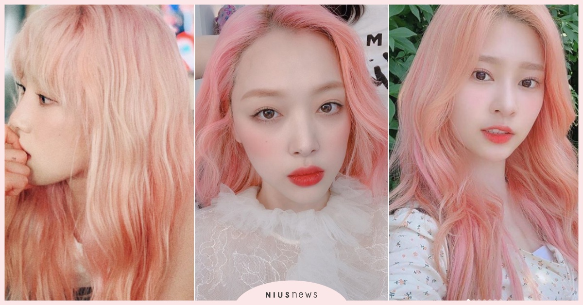 韓女神夏日都染「漸層櫻花髮」！太妍、雪莉、大勢女偶像美貌更升級變身粉色精靈♡ 