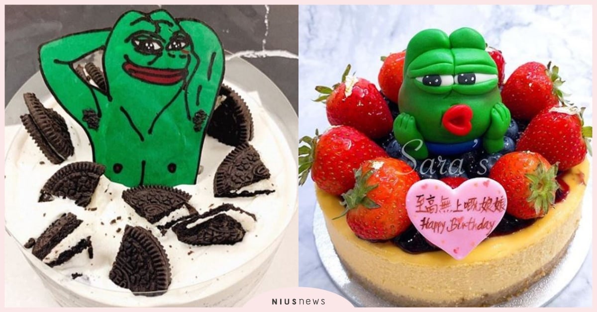 父親節就送有腋毛的pepe青蛙蛋糕吧！「悲傷青蛙」蛋糕會不會太萌啊～ 青蛙蛋糕、悲傷青蛙、佩佩蛙、pepe、醜蛙