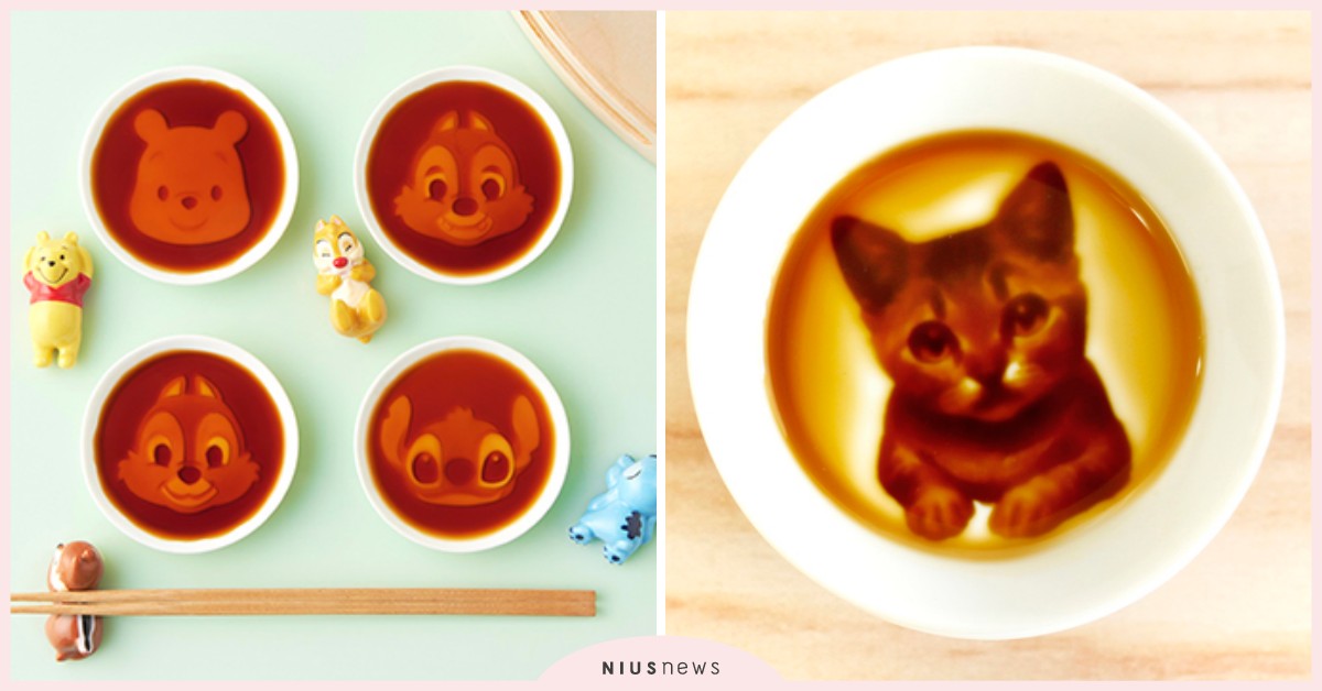 倒入醬油後「小熊維尼」就浮出來啦！卡娜赫拉、星之卡比等萌系創意醬料碟盤點 日本、迪士尼商店、小熊維尼、奇奇蒂蒂、卡娜赫拉