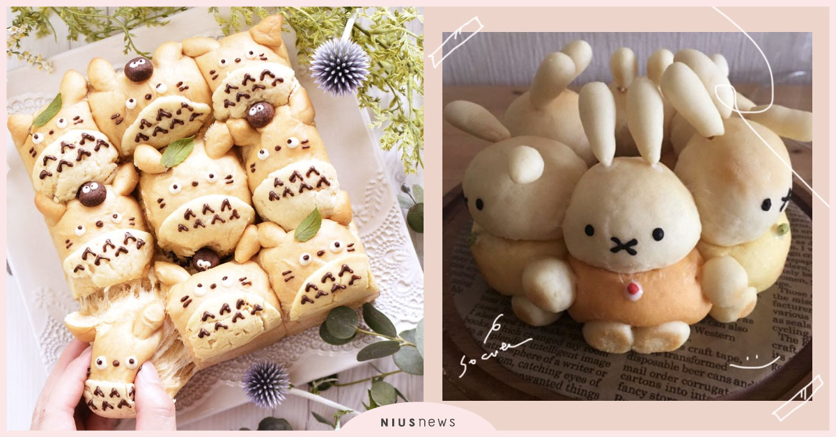 不准那麼可愛！日本「卡通手撕麵包」再一彈，萌到叫人捨不得吃下肚啊！ 日本、手撕麵包