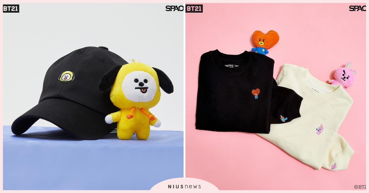SPAO×BT21聯名第二彈「更可愛」登場！這次還有宇宙明星棒球帽、帆布袋可收 韓國、SPAO、聯名、宇宙明星BT21、BT21、TATA、CHIMMY、帆布袋、後揹包、衣服