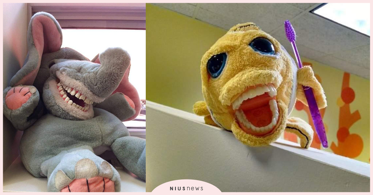 還我哆啦A夢！牙醫祭出各式裝假牙娃娃，小孩嚇哭喊：不敢蛀牙 大魔王、娃娃、牙醫、詭異假牙娃娃