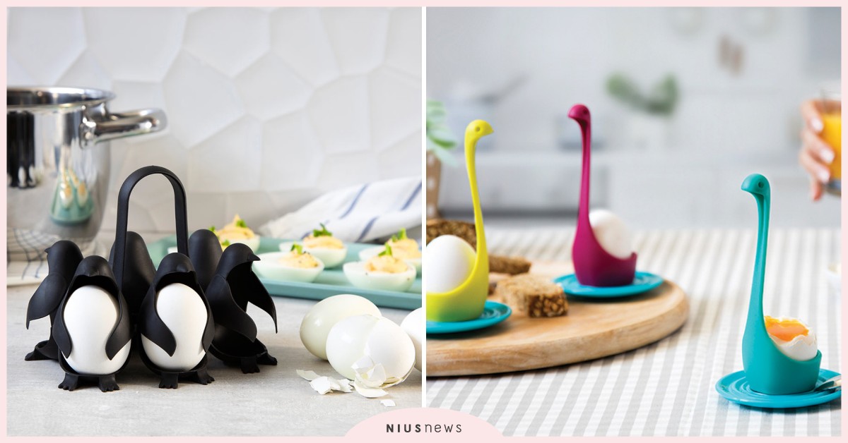 企鵝肚肚蛋架托也太萌！造型逗趣的「蛋類料理輔助工具」5選 企鵝、煮蛋架、鯨魚、切蛋器、花朵、蛋黃分離器、荷包蛋模具