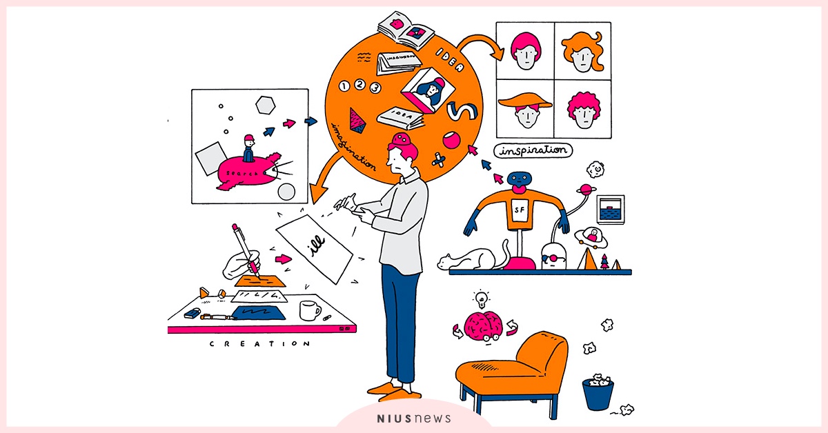 插畫家的腦袋長什麼樣？發想╳構圖╳上色的瘋狂實驗室 插畫、插畫家、圖像、視覺、創意、BRUTUS、讀讀書