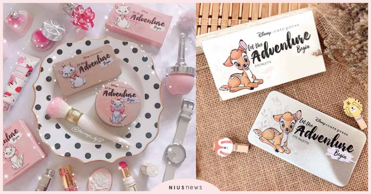 日妞也愛！泰國彩妝Cute Press 迪士尼聯名夯度不減，小鹿斑比眼影盒必收！ 泰國彩妝、日系、日妞愛用、彩妝、Cute Press