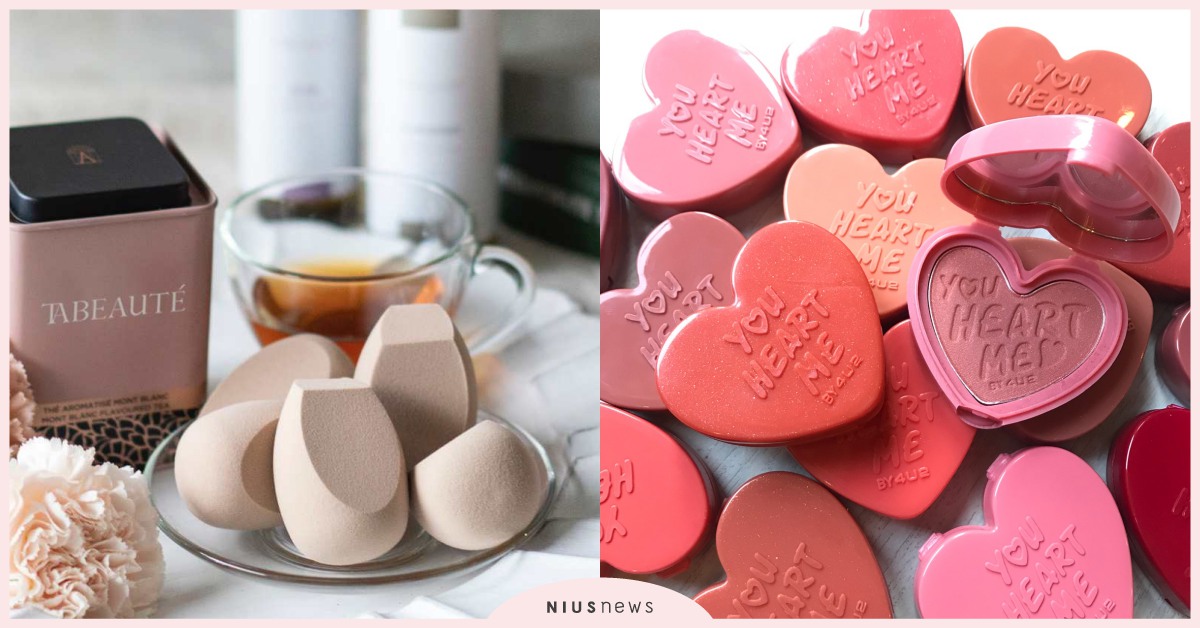 永和三美人第三代自創「奶茶斜角美妝蛋」、4U2推出30色腮紅超欠買｜妞週報 妞週報、永和三美人、奶茶斜角美妝蛋、4U2