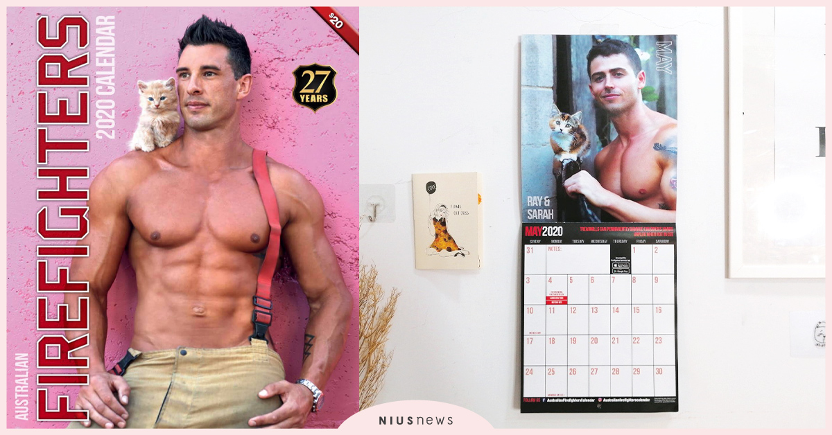 超養眼「2020澳洲消防員猛男月曆」開賣！性感天菜搭配超萌動物，帥度飆升 澳洲消防員、年曆、猛男、澳洲消防員、2020、性感、帥哥、萌寵、動物、貓咪、貓貓、兔子、狗狗、肌肉