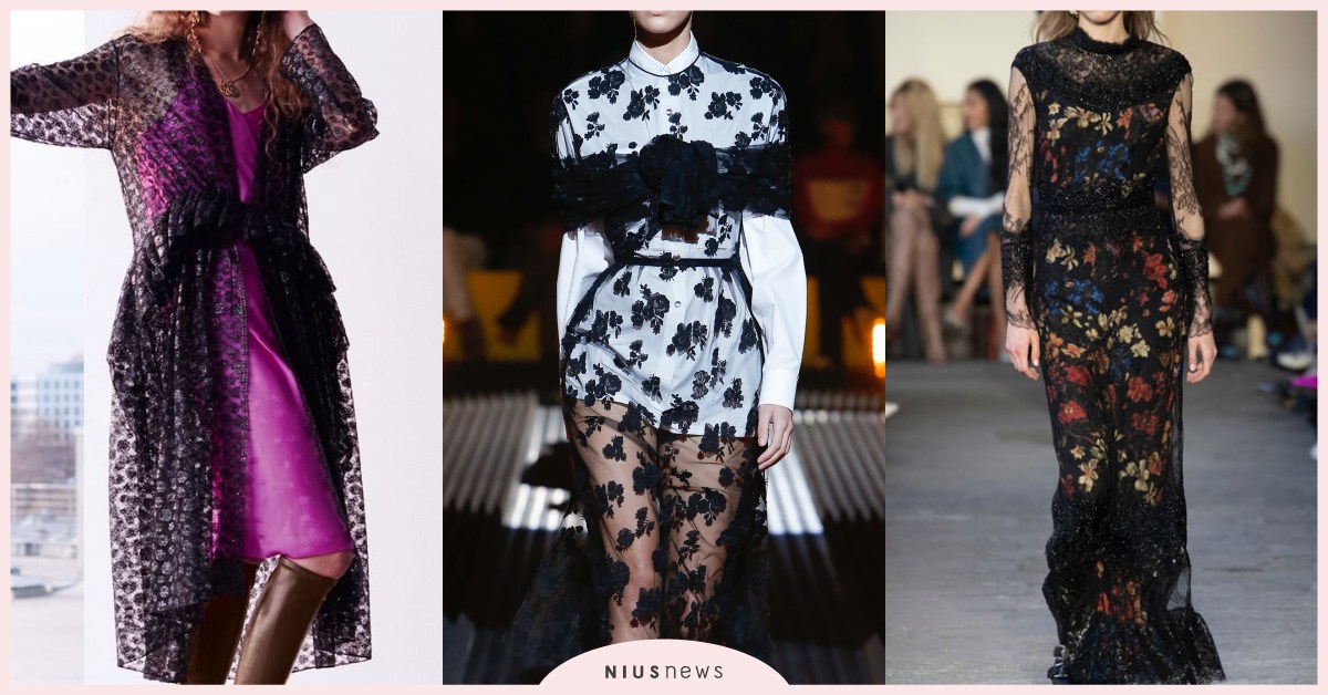 2019秋冬流行「蕾絲」走暗黑哥德風！帥氣性感一次兼具！｜時尚關鍵字 時尚關鍵字、流行、趨勢、19秋冬、Prada、Valentino、Chloe、Gucci、Etro