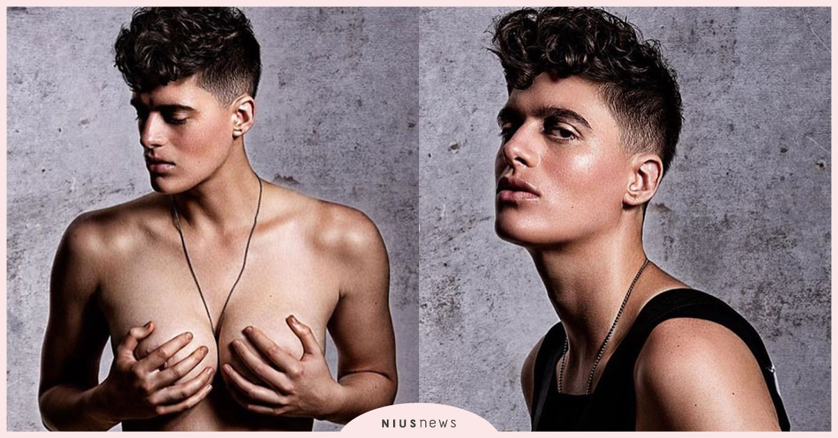 帥臉配上D罩杯！史上最帥男性女模，網友暴動：到底是男是女？ LGBT議題、Rain Dove、女權議題、雌雄同體、男性女模