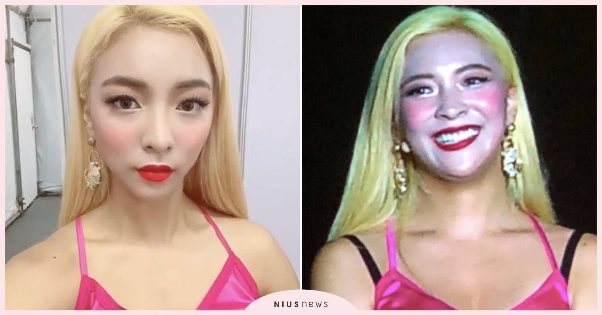 化妝師出包？韓星「Luna」自拍照美翻，一上舞台卻變「慘白臉」嚇歪粉絲！ Luna、Luna妝容、Luna臉、韓星妝容、韓星泰國演唱會