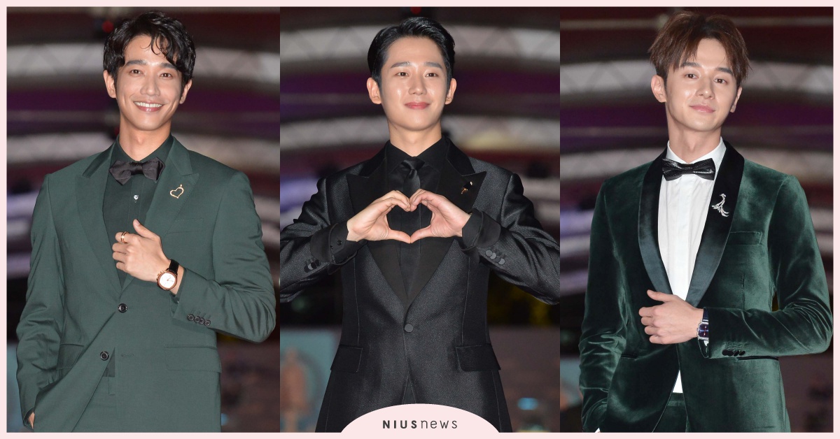 丁海寅全身黑紅毯放送愛心！劉以豪、張軒睿墨綠西裝帥一波，劉修甫皮革西裝最搶鏡！ 金鐘54、金鐘獎、丁海寅、劉以豪、張軒睿