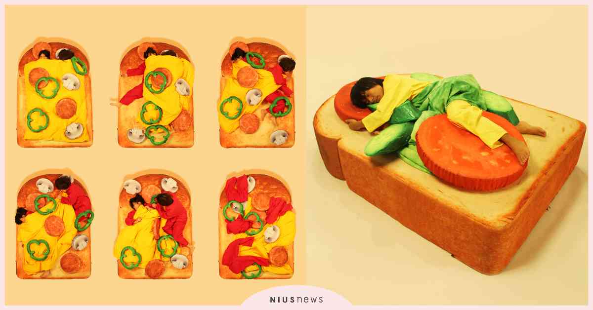 要不要這麼吃貨？日本搞怪商品，香烤奶油吐司床配新鮮蔬菜棉被！連做夢都會飽到笑！ 獵奇、搞笑、吃貨、日本