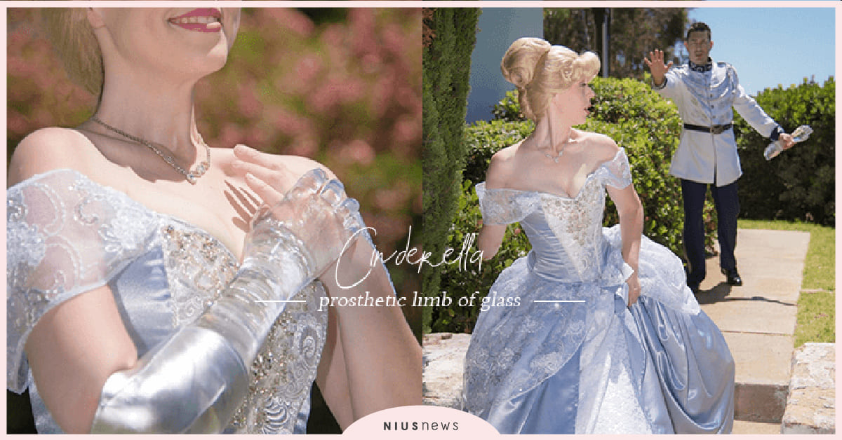 這才是「真人版灰姑娘」！美國媽失去右臂後穿上「公主禮服＋玻璃義肢」勇敢面對人生  Mandy Pursley、催淚童話、灰姑娘真人版、玻璃手臂、玻璃義肢
