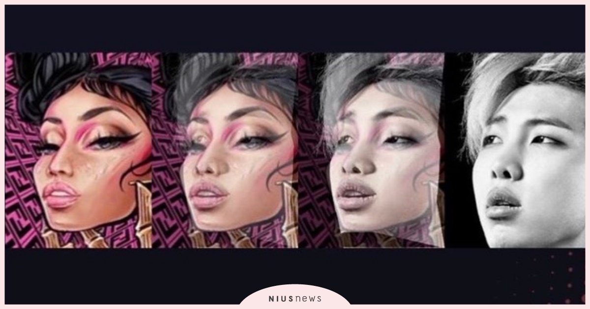 Gradient「測你像哪個名人？」Nicki Minaj居然變BTS南俊！ Gradient Photo Editor、You look like、明星臉App、測你像哪個名人、Nicki Minaj、BTS防彈少年團RM南俊
