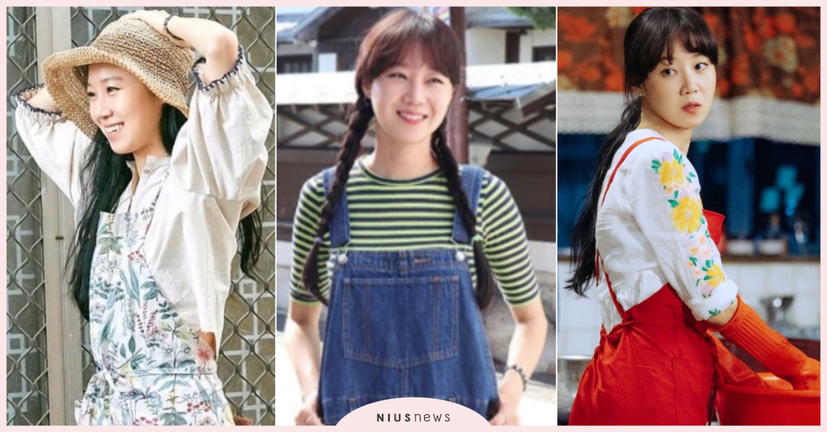 《山茶花開時》孔曉振史上最清新的酒館闆娘，「5大冬柏系單品」煞到姜河那小鹿亂撞 山茶花開時、山茶花開時穿搭、韓劇穿搭、韓劇造型、孔曉振穿搭、孔曉振衣服、孔曉振圍裙