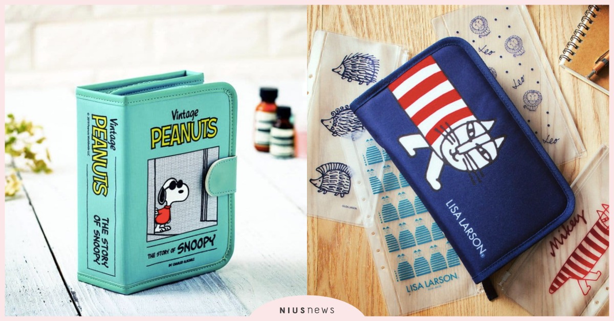 日雜附錄11月號可愛連環燒！書本造型史努比收納包、莓粉色輕短夾，太懂女孩的心啦！ 日本、11月雜誌、日雜附錄、收納包