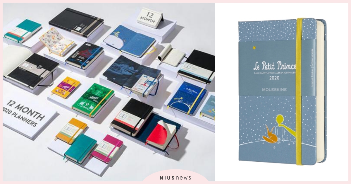 讀書計畫或日紀錄都適用的2020年手帳！Moleskine聯名與筆記本推薦 Moleskine、義大利、2020、聯名、小王子、星際大戰、愛麗絲夢遊仙境、哆啦A夢、哈利波特、文具控