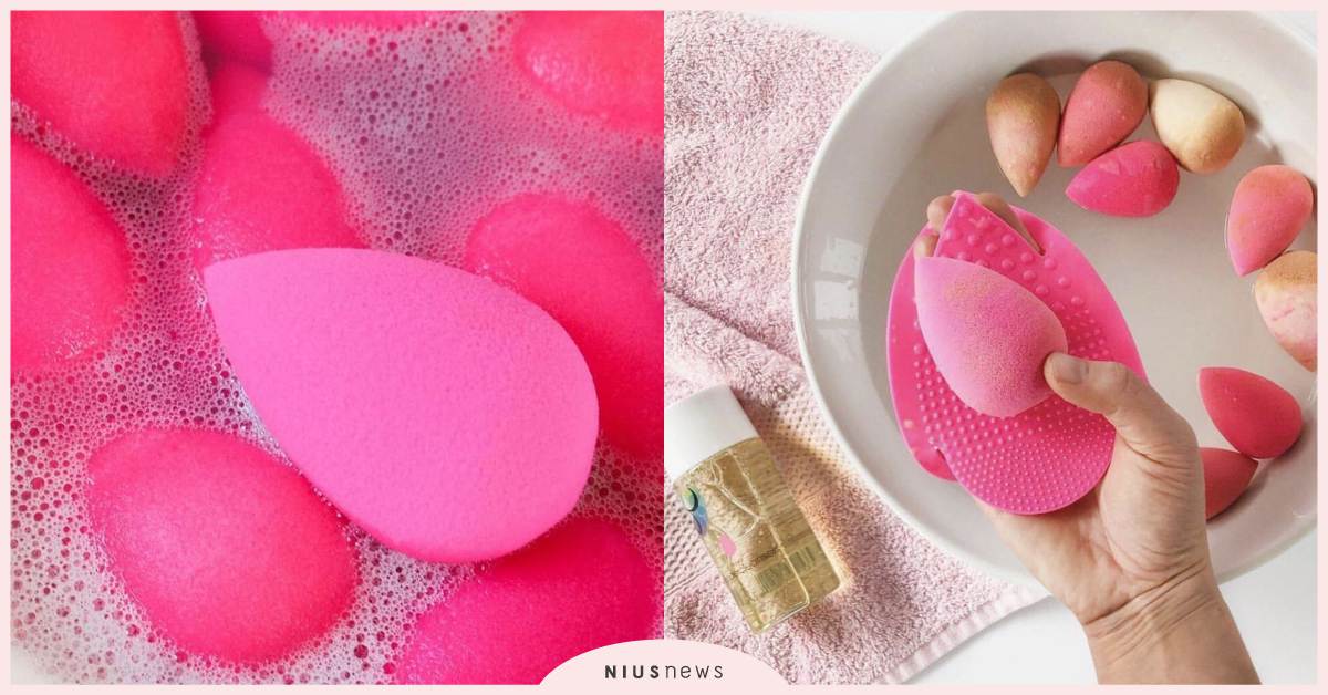 美妝蛋怎麼清洗？超實用「步驟教學」示範，加碼推坑清潔周邊好物 美妝蛋、步驟教學、beautyblender、林三益