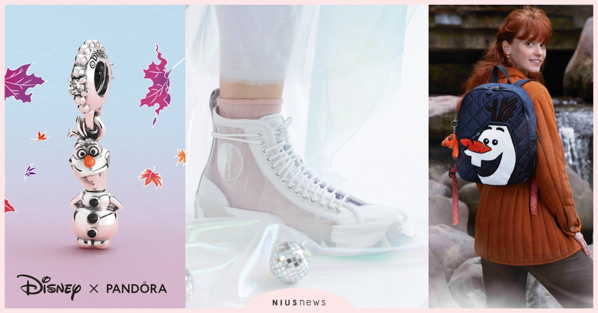 CONVERSE、《冰雪奇緣》聯名冰晶網紗透膚鞋好仙！雪寶後背包超有冬季氛圍 冰雪奇緣、CONVERSE、kipling、聯名、pandora