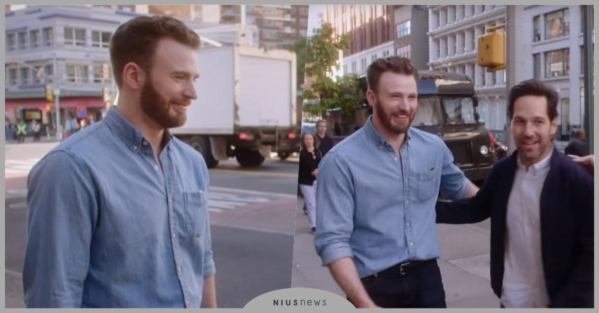 「美國隊長」克里斯伊凡驚現紐約乏人問津？比拼性魅力慘輸「蟻人」保羅路德 克里斯伊凡、Chris Evans、保羅路德、Paul Rudd、比利街頭秀