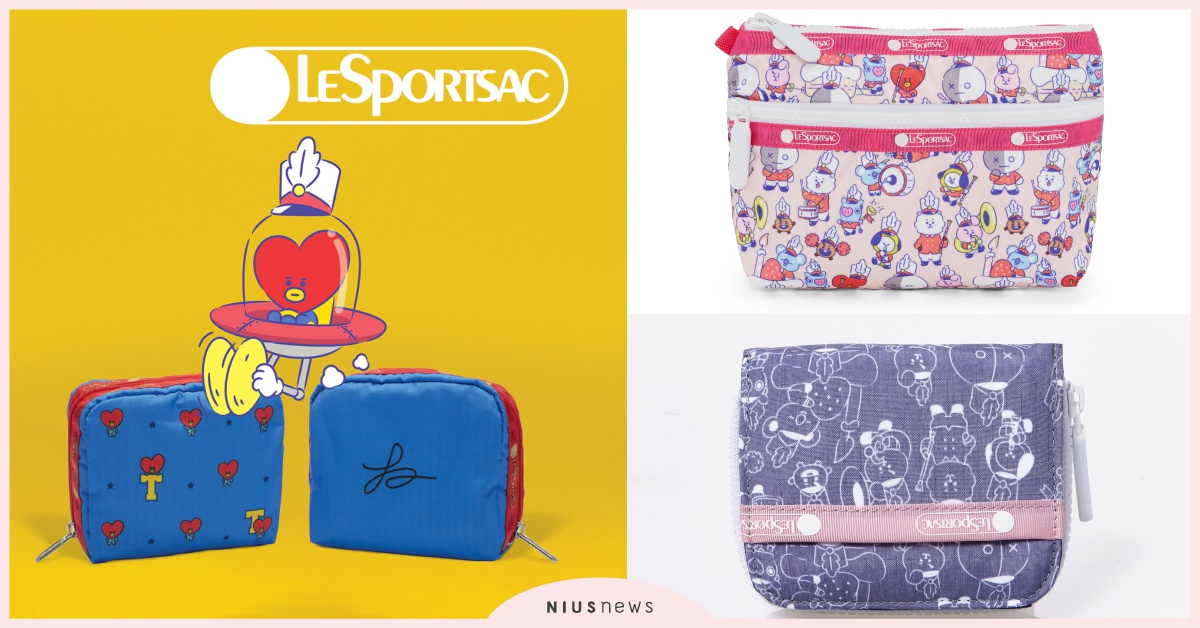 BT21×LeSportsac台灣開賣啦！角色專屬「簽名化妝包」，阿米必須收一個 BT21、LeSportsac、聯名、防彈少年團、阿米