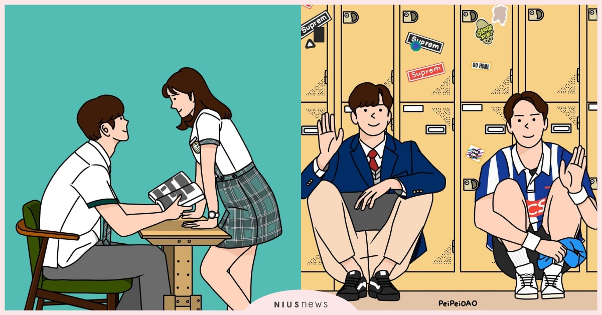 韓劇《意外發現的一天》台灣插畫神還原！各種CP滿足劇迷們的少女心 台灣插畫家peipeioao、peipeioao意外發現的一天、無意間發現的一天、意外發現的一天漫畫、意外發現的一天