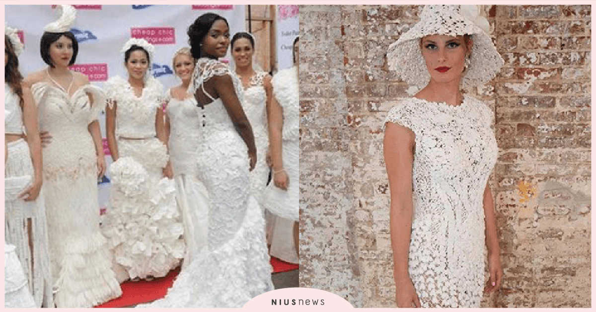 這些神美的婚紗都是紙糊的？「衛生紙婚紗大賽」冠軍獲獎金1萬美元！ 禮服、創意、衛生紙