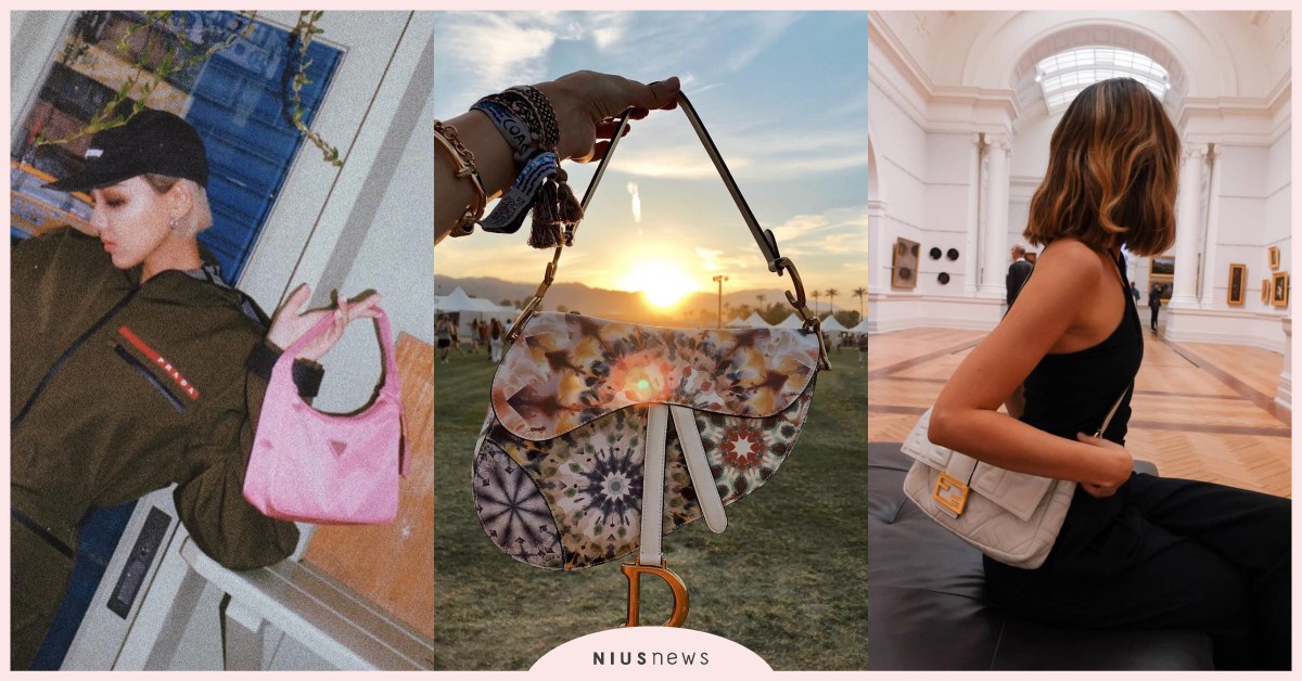 家裡的舊名牌包不要丟！重新流行起來的復古腋下包名模、網紅們超愛！ 精品、配件、包包、腋下包、復古、時尚、流行