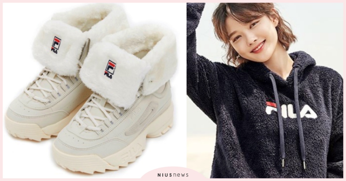 FILA毛茸茸雪靴韓妞問爆！今年冬天衣櫥不能少了「熊寶寶」單品，女神金裕貞也在穿 熊寶寶單品、FILA、毛茸茸靴子、絨毛外套、絨毛帽T