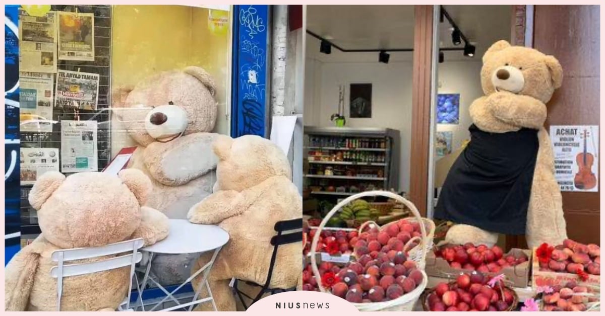 法國大罷工驚見「熊熊大軍」化身店員與通勤族！背後原因竟默默藏有洋蔥暖哭眾網友！ 法國、罷工、布偶、熊熊、玩具熊