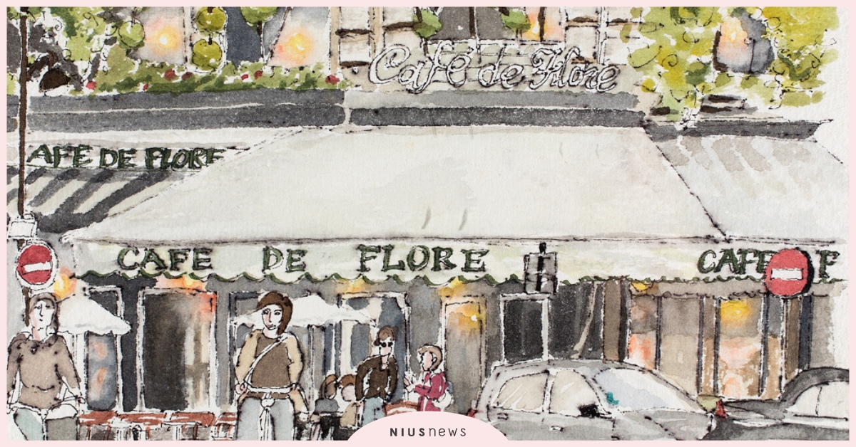 藝術文學巴黎——塞納河左岸充滿文藝氣息的第六區與第七區 巴黎第六區、巴黎第七區、巴黎左岸、旅行、海明威、手繪、水彩、巴黎