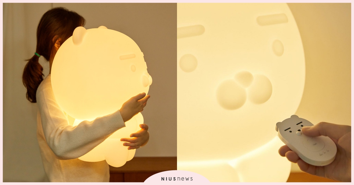 50公分的「萊恩夜燈」！售價韓幣十五萬，網友：「最近Kakao都走巨大系列嗎？」 Kakao Friends、巨型萊恩夜燈、萊恩夜燈、Ryan玩偶、kakao friends ryan