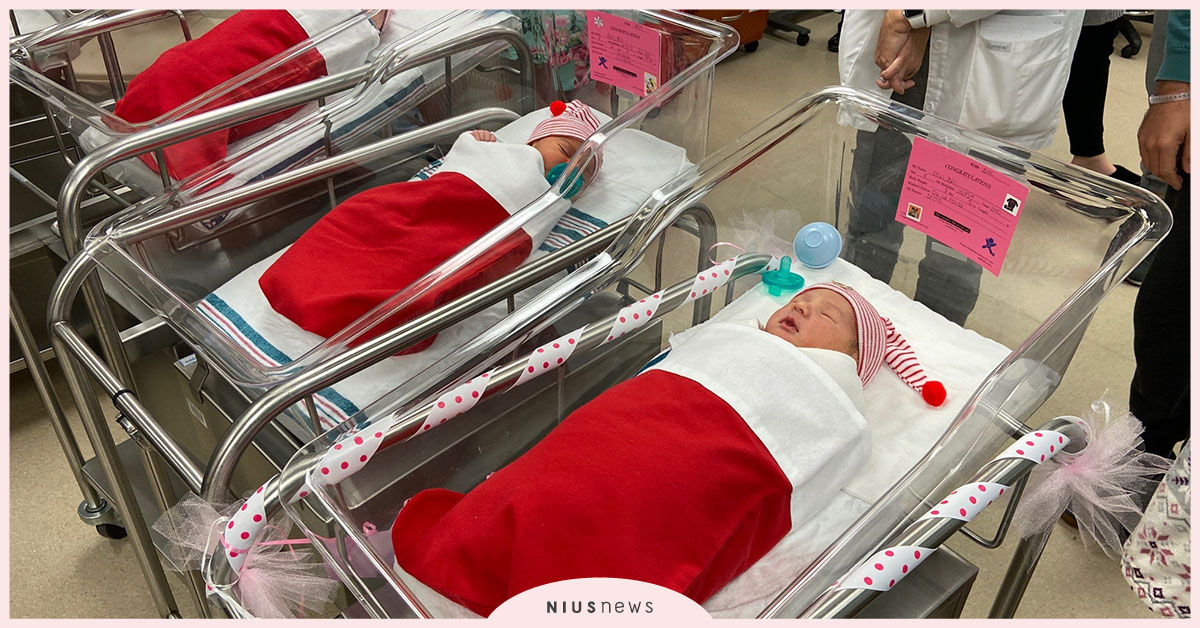 聖誕節最棒的禮物！國外醫院將新生兒裝進聖誕襪禮送給父母啦～ 親子妞、聖誕節、新生兒、禮物、醫院