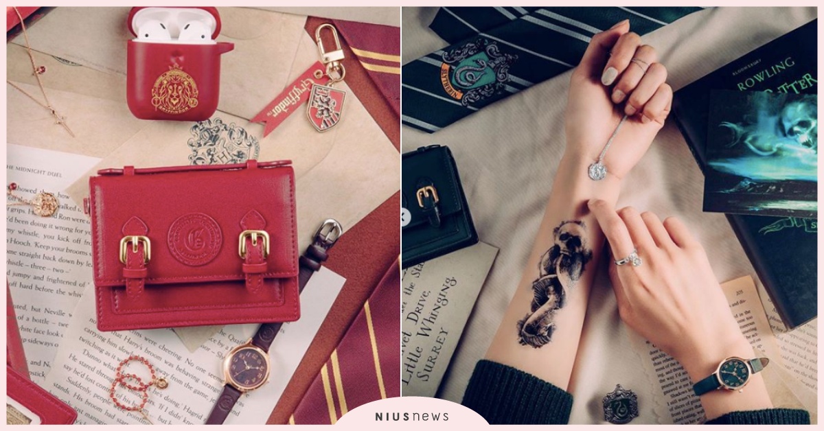 葛萊分多寶劍插耳尖！韓牌《哈利波特》聯名飾品麻瓜戴上入學，學院腰包超燒 哈利波特聯名、哈利波特飾品、韓國飾品、O.S.T飾品、O.S.T聯名、霍格華茲四大學院