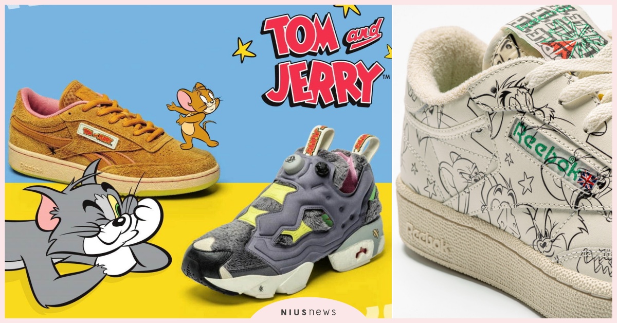 湯姆貓與傑利鼠追到鞋面上！Reebok聯名「卡通鞋」整隻神還原，貓毛真的摸得到 Reebok、Reebok聯名、湯姆貓與傑利鼠、湯姆貓與傑利鼠聯名、湯姆貓與傑利鼠鞋