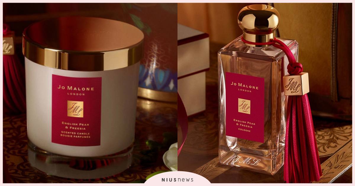 Jo Malone迷必搶！英國梨與小蒼蘭換上古典紅包裝，麂皮流蘇掛飾氣場超強大 Jo Malone London 、英國梨與小蒼蘭、