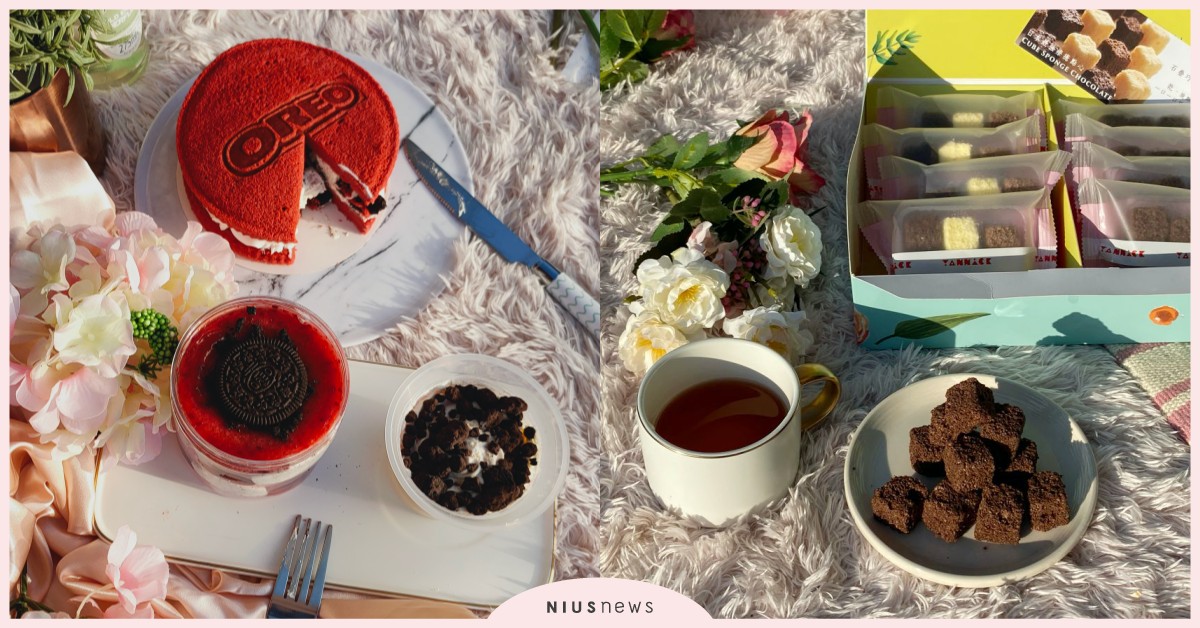 少女的巧克力下午茶！就從全聯甜點開始，簡單就能和閨蜜來場野餐約會 全聯、巧克力、Hershey’s、OREO、紅絲絨、巧克力蛋糕、麻辣蛋糕、新年、甜點、亞尼克、屋比派、石疊巧克力