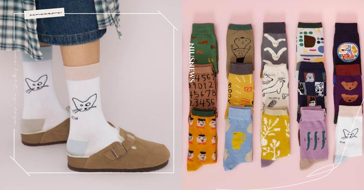 回頭率超高3個特色襪子品牌！點點、文字、塗鴉，你的俏皮可愛從頭到腳都要有！ 襪子、穿搭、配件