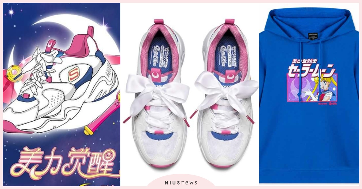月光仙子老爹鞋！SKECHERS聯名《美少女戰士》一踏夢幻變身，5位戰士帽T必掃 SKECHERS、SKECHERS聯名、美少女戰士聯名、美戰聯名、美戰老爹鞋